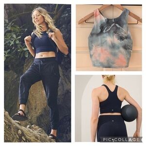 Athleta CONSCIOUS CROP BRA Buttery-soft compression low-impact support Womens XS